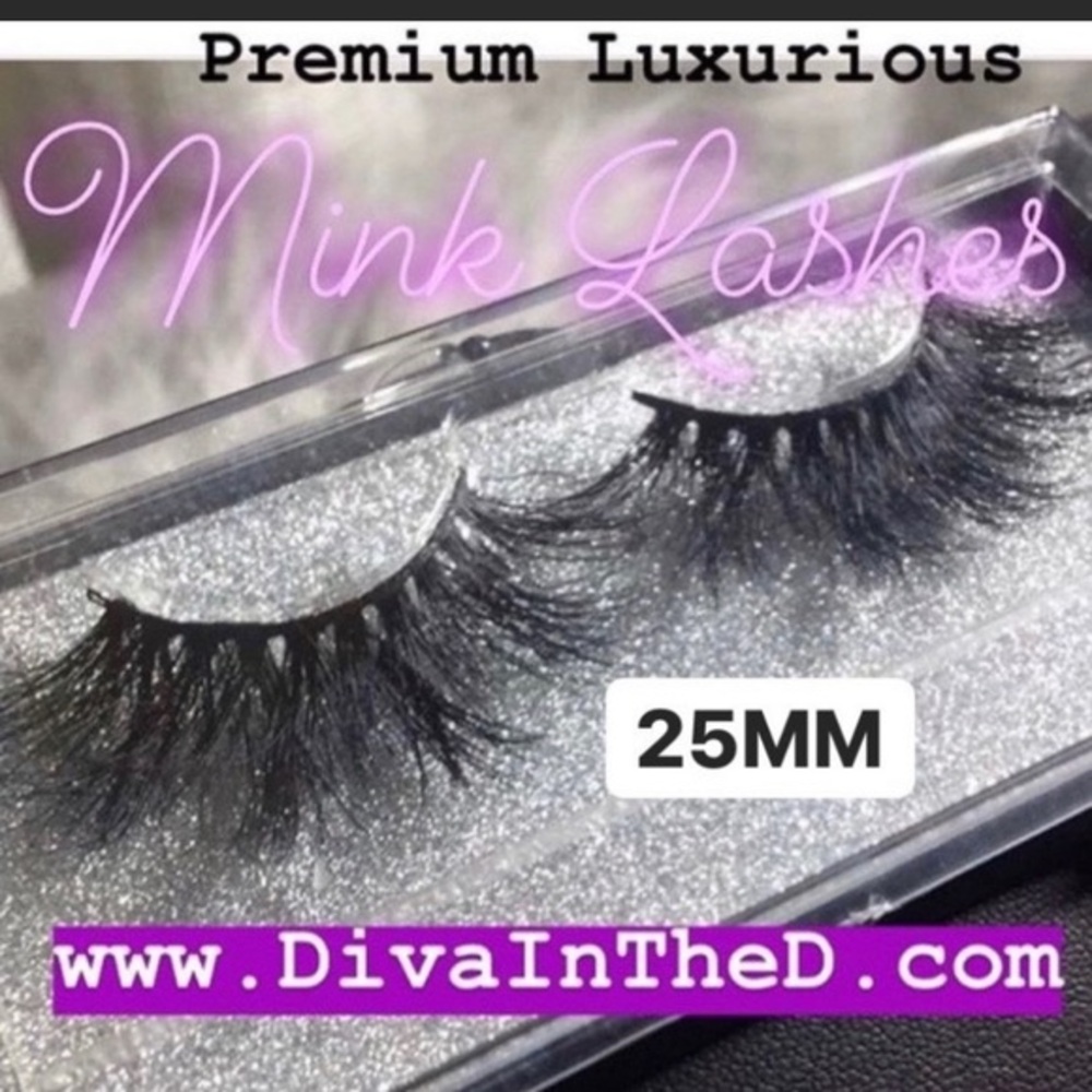 Super Long Mink False Eyelash Strips 25mm